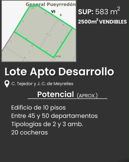 Lotes y terrenos en Venta — Av. Tejedor y Av.  Jose Coelho de Meyrelles
