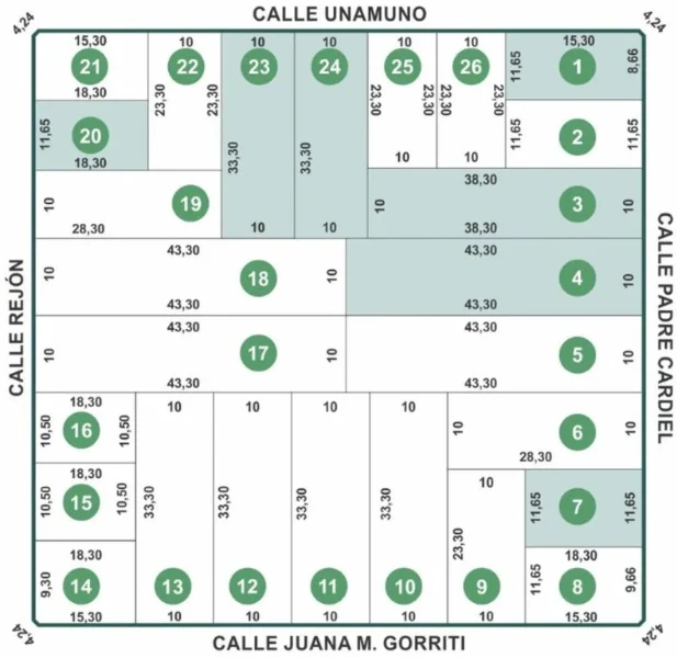 Lotes y terrenos en Venta — Padre Cardiel 6383