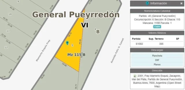 Lotes y terrenos en Venta — Fray Mamerto Esquiú 2365