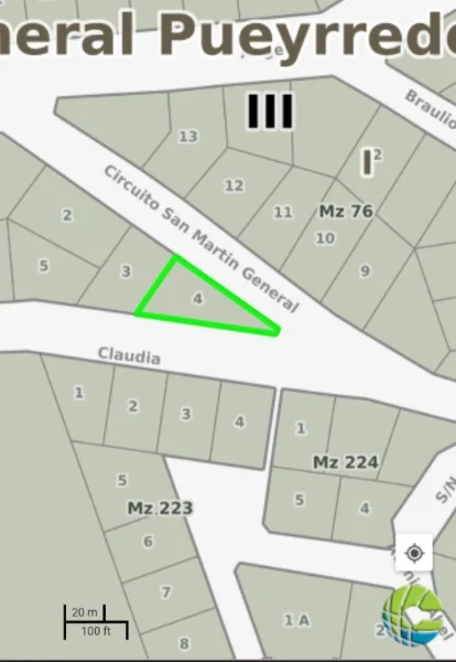 Lotes y terrenos en Venta — Circuito Gral San Martín y Claudia